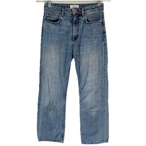 & Other Stories Blue Straight Leg High Rise Denim Jeans Blue Women 25 Cotton EUC